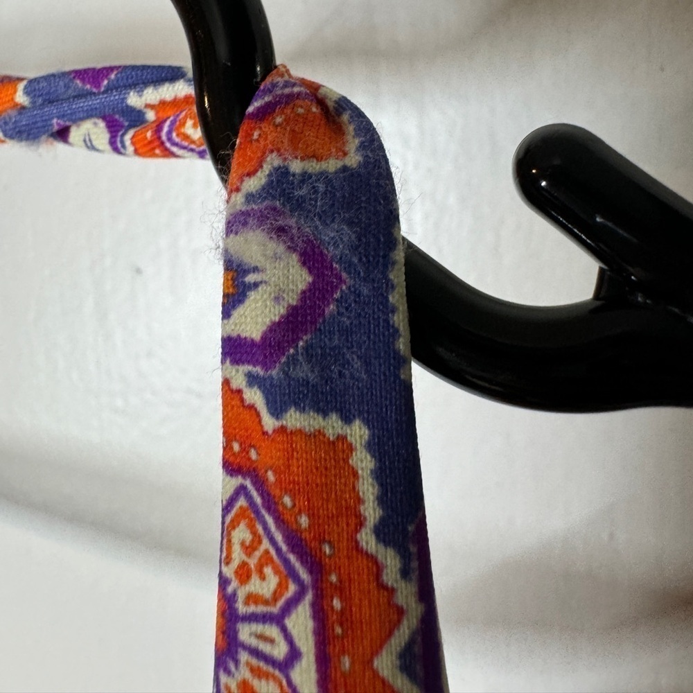 OndadeMar Orange & Purple Patterned Triangle Bikini Top - Picture 9 of 15